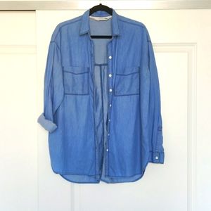 Boyfriend style jean shirt